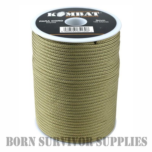 Coyote paracord 100m roll - coyote,