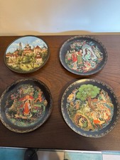 RUSSIAN PORCELAIN PLATES SHOWCASING RUSSIAN LEGENDS