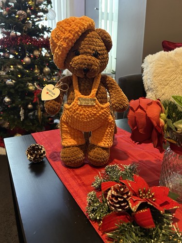 Handmade crochet teddy bear - handmade,