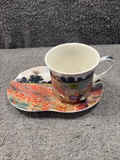 The Leonardo Collection Poppy Fields Cup & Biscuit Saucer