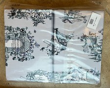 Cath Kidston 30 Years Toile Pale Blue 100% Cotton Kingsize Bedset Brand New