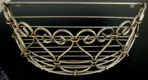 Vintage wrought iron brass - wrought, l