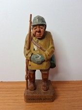 Hand Carved Wood Fisherman