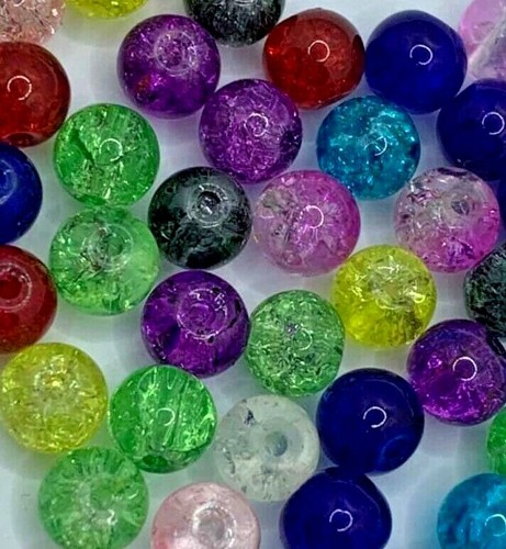 Mixed colour round crackle