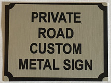 Personalised Private Road Sign
