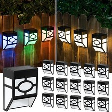 4~16PCS Solar Fence Lights LED