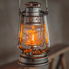 FIREHAND FEUERHAND HURRICANE GALVANIZED #276 STORM SILVER LANTERN FOR CAMPING