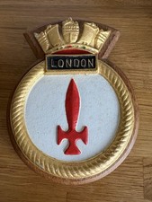 HMS London Ship Crest/ Plaque