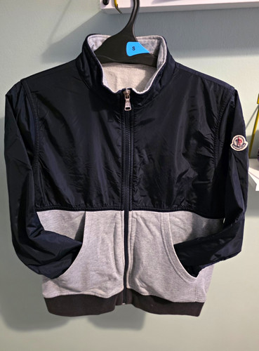 Moncler boys size - s, navy/grey