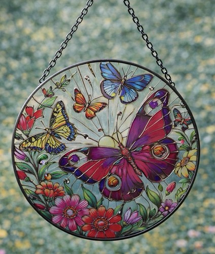 Butterfly stained glass effect - stained,