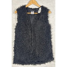 VERTIGO Black Shaggy Faux Fur