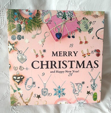 Christmas Advent calendar silver colour jewellery earring rings charms bracelet 