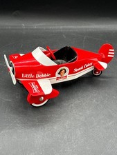 Little Debbie 1940 Air King Pedal Plane Replica Toy Bank - Collectible Red & Whi