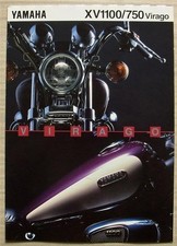 YAMAHA XV1100/750 VIRAGO MOTORCYCLES Sales Brochure c1995 #LIT-3MC-0107010-95E