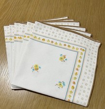 Vintage Set Of 6 x Cotton