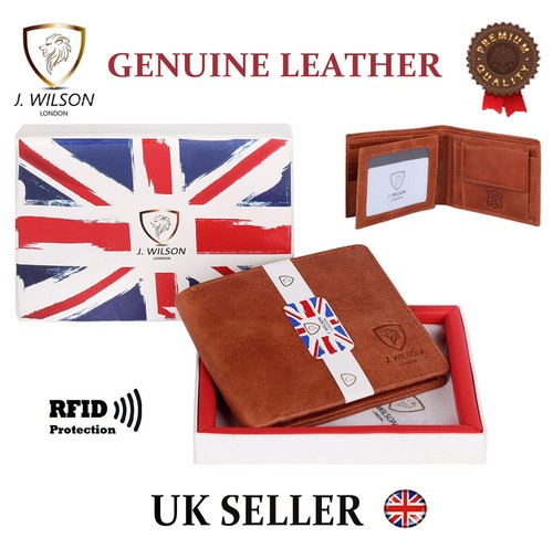 Mens leather wallet - leather, rfid