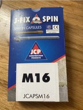 Box of 10 J-fix Spin Capsules Chemical Anchor Resin Capsules, Spin-In,  M24x210