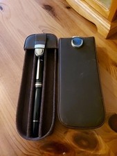 Large Leather 3 Pen Tray For Oversize Pens MB 149 for Illustration Only Vguc