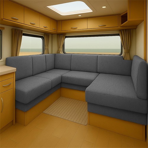 Elastic caravan seat cushion - elastic,