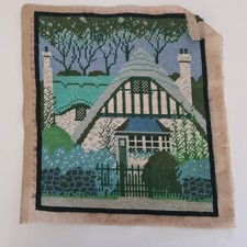 Vtg Country House Tapestry