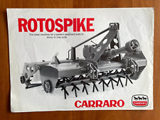Carraro Rotospike Cultivator  Brochure / Leaflet