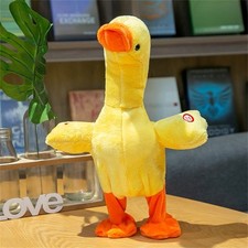 Talking Duck Toy Imitating Sound Singing Walking Educational Plush Doll