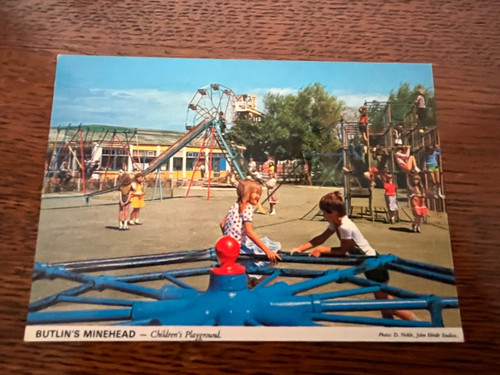 Vintage postcard butlin - vintage,
