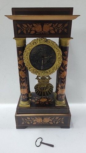 Charles column mantel clock - column,