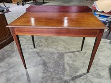 Antique small Edwardian inlaid writing table desk hall