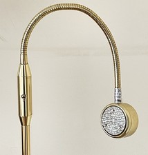 COOPERS of STORTFORD Floor LED Reading / Task Lamp Brass Finish. Max Height 1.5m