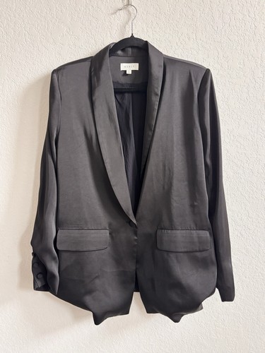 Mable black satin tuxedo - mable,