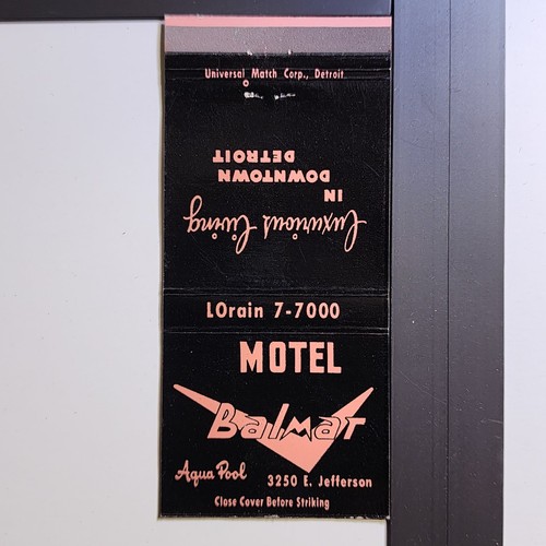 Balmar motel detroit 1950s - detroit,