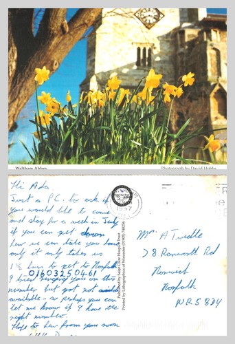 Postcard waltham abbey - waltham,