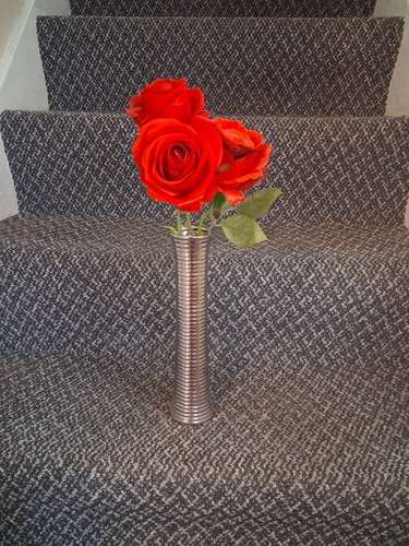 Lovely slim line silver - lovely, vase