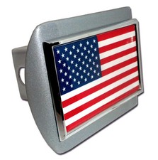 american flag emblem brushed