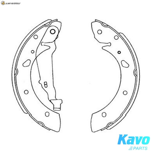 Brake shoe set kbs 9915 - shoe,