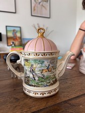 Vintage Sadler Hunting Sporting Scenes of 18th century Teapot Collectable