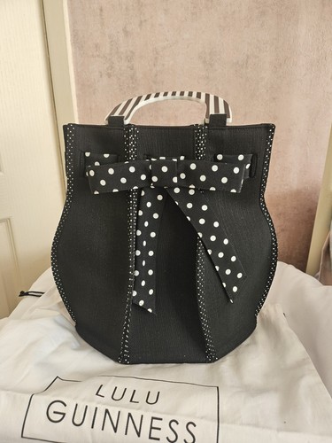 Lulu guinness black white bag - guinness,