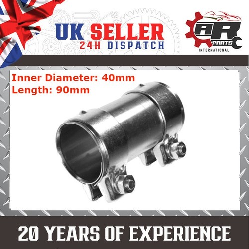 Exhaust double clamp connector - exhaust,