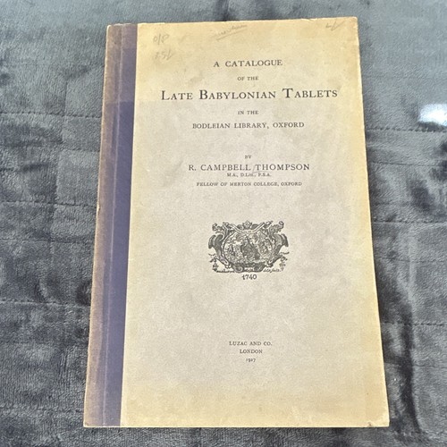 Campbell thompson catalogue - campbell,