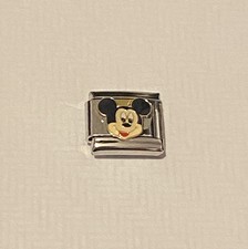 New Gold Mickey Mouse ?Italian Charm Fits 9mm Classic Nomination Bracelet