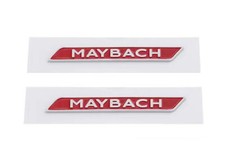 2Pcs Red Chrome Maybach