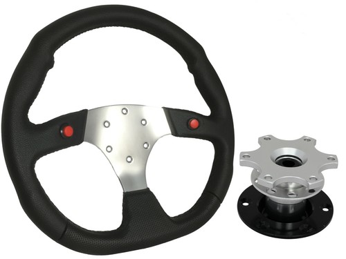 Chrome steering wheel - wheel, +