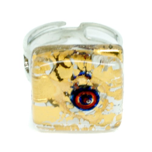Murano glass ring gold - murano,