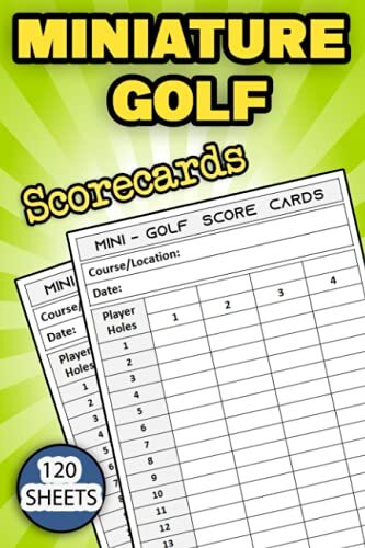 Miniature golf scorecards - miniature, 120