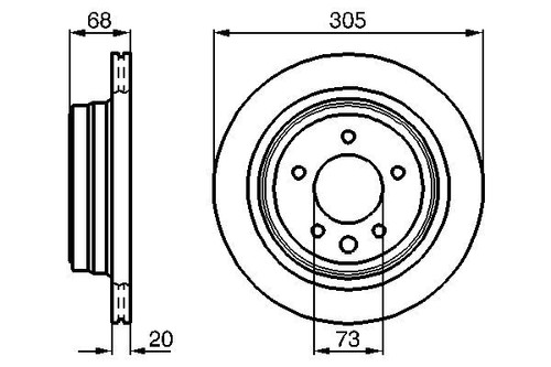 New brake disc for jaguar - 2x,