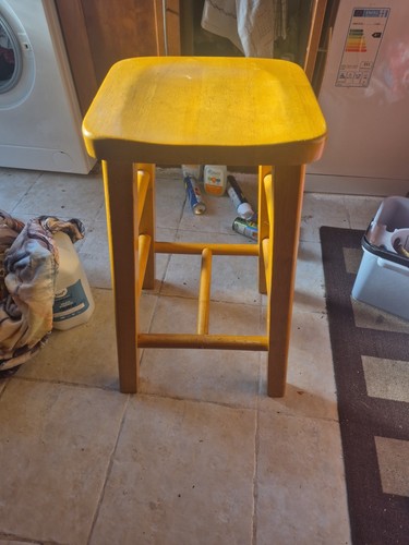Wooden kitchen stool - kitchen,
