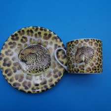 Henriette Leopard Cup & Saucer
