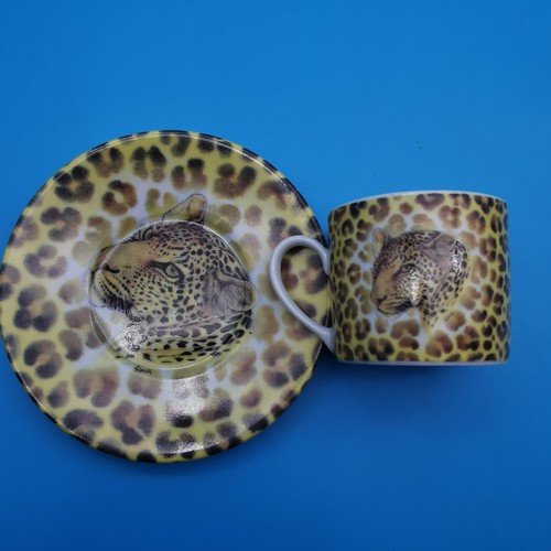 Henriette leopard cup saucer - henriette,