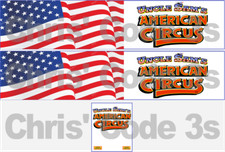 Code 3 Adhesive Vinyl Trailer Decals - American Circus  - 1/50 1/64 1/76 1/148